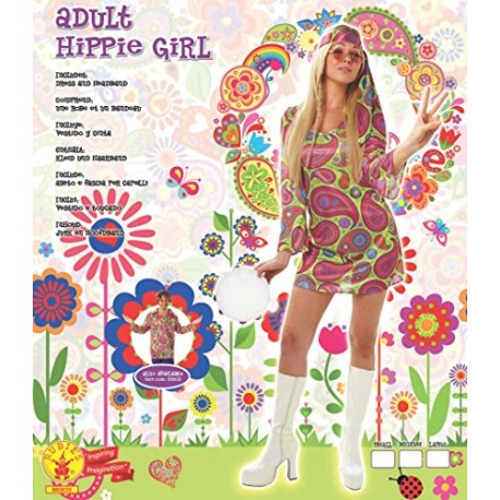 Rubie's Official Ladies 70's Hippie, Adult Costume