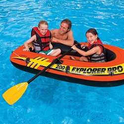 Intex Inflatable Explorer Pro 200 Boat, Orange, 77in x 40 inches