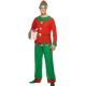 Smiffy's Men's Elf Costume, Top, Trousers & Hat, Elf, Size