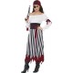 Smiffy's Adult Women's Pirate Lady Costume, Dress with Arms tied, Belt and Headpiece, Pirate, Serious Fun, Size S, 20803