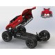 Redcat Racing Blackout XBE Electric Buggy with Waterproof Electronics Vehicle (1/10 Scale), Red