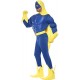Smiffy's Men's Bananaman EVA Chest Costume, Top, Trousers, Cape, Belt, Gloves & Boot Covers, Bananaman, Size
