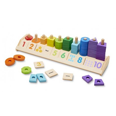Melissa & Doug Counting Shape Stacker