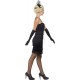 Smiffy's Women's 1920's Short Flapper Costume (Small, Black)