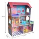 Kiddi Style Wooden Large Supreme Tall Town Doll House with Furniture