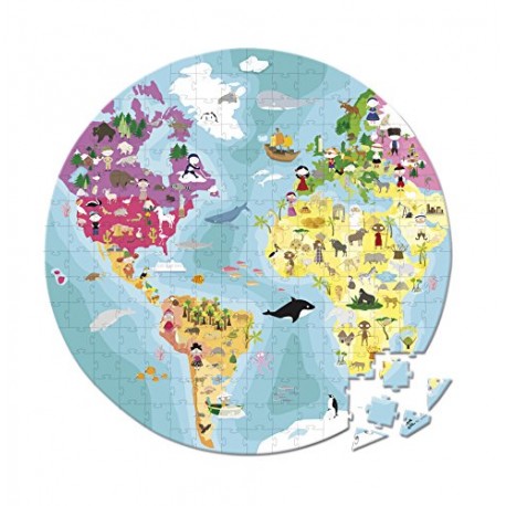 Janod Hat Boxed Puzzle Blue Planet (208 Pieces)