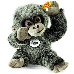 Steiff Gora Baby Gorilla Plush Toy (Grey Tipped)