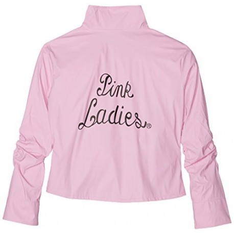 Smiffy's Women's Grease Deluxe Pink Ladies Jacket, Size