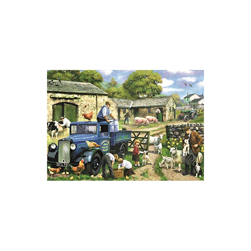 Puzzle Falcon De Luxe 1000 Pezzi - Country Diary 4 Seasons - Edizione Da Collezione, 68x49 Cm - 3