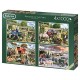 Falcon de luxe Seasons on The Farm Jigsaw Puzzles in One Box (4 x 1000