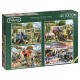 Falcon de luxe Seasons on The Farm Jigsaw Puzzles in One Box (4 x 1000