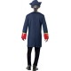 Smiffy's Adult Men's Pirate Commander Costume, Blue, with Coat, Cravat and Hat, Pirate, Serious Fun, Size L, 24168