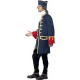 Smiffy's Adult Men's Pirate Commander Costume, Blue, with Coat, Cravat and Hat, Pirate, Serious Fun, Size L, 24168