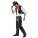 Smiffy's Men's Village People Cowboy Costume, Vest, Chaps, Sheriff Badge & Bandana, Colour