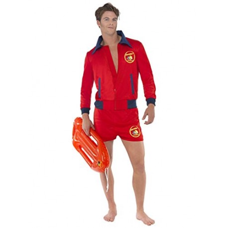 Smiffy's 20587L Red Baywatch Lifeguard Costume