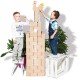 GIGI Bloks Big Interlocking Cardboard Building Blocks (96 Blocks)
