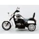 Ricco TR1501 WHITE Kids 3 Wheel Chopper Trike Motorcycle Electric Ride on Motor Bike LED Lights and Music, White