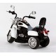 Ricco TR1501 WHITE Kids 3 Wheel Chopper Trike Motorcycle Electric Ride on Motor Bike LED Lights and Music, White