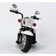 Ricco TR1501 WHITE Kids 3 Wheel Chopper Trike Motorcycle Electric Ride on Motor Bike LED Lights and Music, White