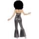 Smiffy's Adult Women's Disco Diva Costume, Flared Jumpsuit, 70 Disco, Serious fun, Size