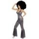 Smiffy's Adult Women's Disco Diva Costume, Flared Jumpsuit, 70 Disco, Serious fun, Size