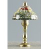 Rulke Rulke010463 Table Lamp with Brass Base and Colourful Porcelain Screen