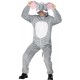 Smiffy's Elephant Costume with Hood (Adult) Grey M