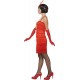 Smiffy's Women's 1920's Short Flapper Costume (Small, Red)
