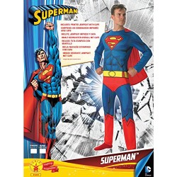 Rubie's Official Comic Book Superman Mens Fancy Dress DC Superhero Book Week Adult Costume Outfit