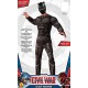 Rubie's Men's Marvel Civil War Black Panther Deluxe Muscle Chest Costume, Standard, CHEST 44 , WAIST 30
