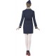 Smiffy's Adult Women's Airways Attendant Costume, Jacket, Skirt, Scarf and Hat, Icons and Idols, Serious Fun, Size