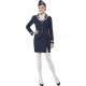 Smiffy's Adult Women's Airways Attendant Costume, Jacket, Skirt, Scarf and Hat, Icons and Idols, Serious Fun, Size