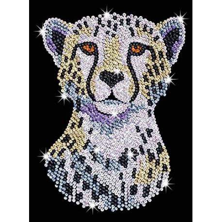 sequin art 1605 Snowy Cheetah Crafy Kit