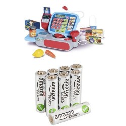 Casdon Supermarket Till with AmazonBasics AA Performance Alkaline Batteries
