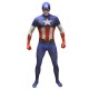 Official Captain America Basic Morphsuit Fancy Dress Costume