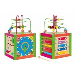 Woodyland 21 x 36 cm Didactic Toys Multiactivity Instructional Cube Labyrinth