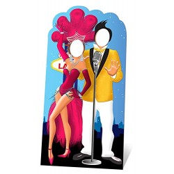Star Cutouts Cut Out of Vegas Couple Stand