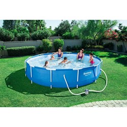 Bestway Steel Pro MAX Swimming Pool Set, 6473 Liters, Blue, 12 ft x 30