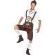 Smiffy's Adult Men's Brad Wurst Costume, Lederhosen, Shirt and Hat, Funny Side, Serious Fun, Size M, 43399