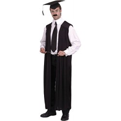 Smiffy's Adult's Unisex Teachers Gown, One size, Color