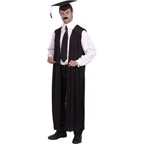 Smiffy's Adult's Unisex Teachers Gown, One size, Color