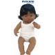 Miniland Miniland31158 38 cm Hispanic Girl Doll with Underwear in Box