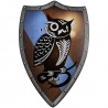 BestSaller BestSaller1147 49 x 32 cm Wooden Owlhort Knight Shield with 2 Leather Handles