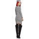 Smiffy's Adult Women's Fever Convict Costume, Dress and Hat, Robbers, Fever, Size 8