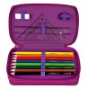 Scooli UNFI0430 – Double Decker Pencil Case Filled with Stabilo Brand – Magic Unicorn – 29 Piece