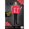 Bristol Novelty AF024 Poker Dice Costume, Red, One Size