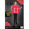 Bristol Novelty AF024 Poker Dice Costume, Red, One Size