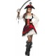 Smiffy's Adult Women's Glamorous Lady Pirate Costume, Dress and Hat, Pirate, Serious Fun, Size