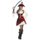 Smiffy's Adult Women's Glamorous Lady Pirate Costume, Dress and Hat, Pirate, Serious Fun, Size