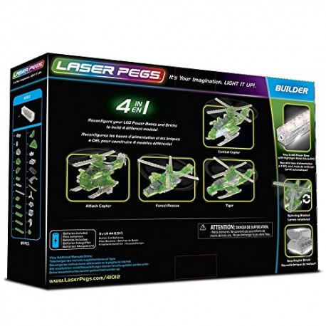 Laser Pegs 41012 Combat Copter 4